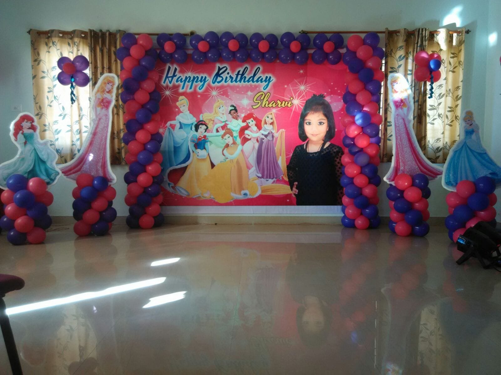 princess theme balloon decoration