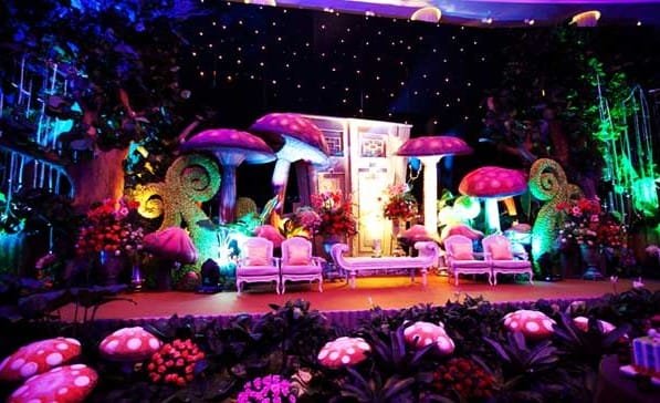 wonderland theme birthday party decoration bangalore