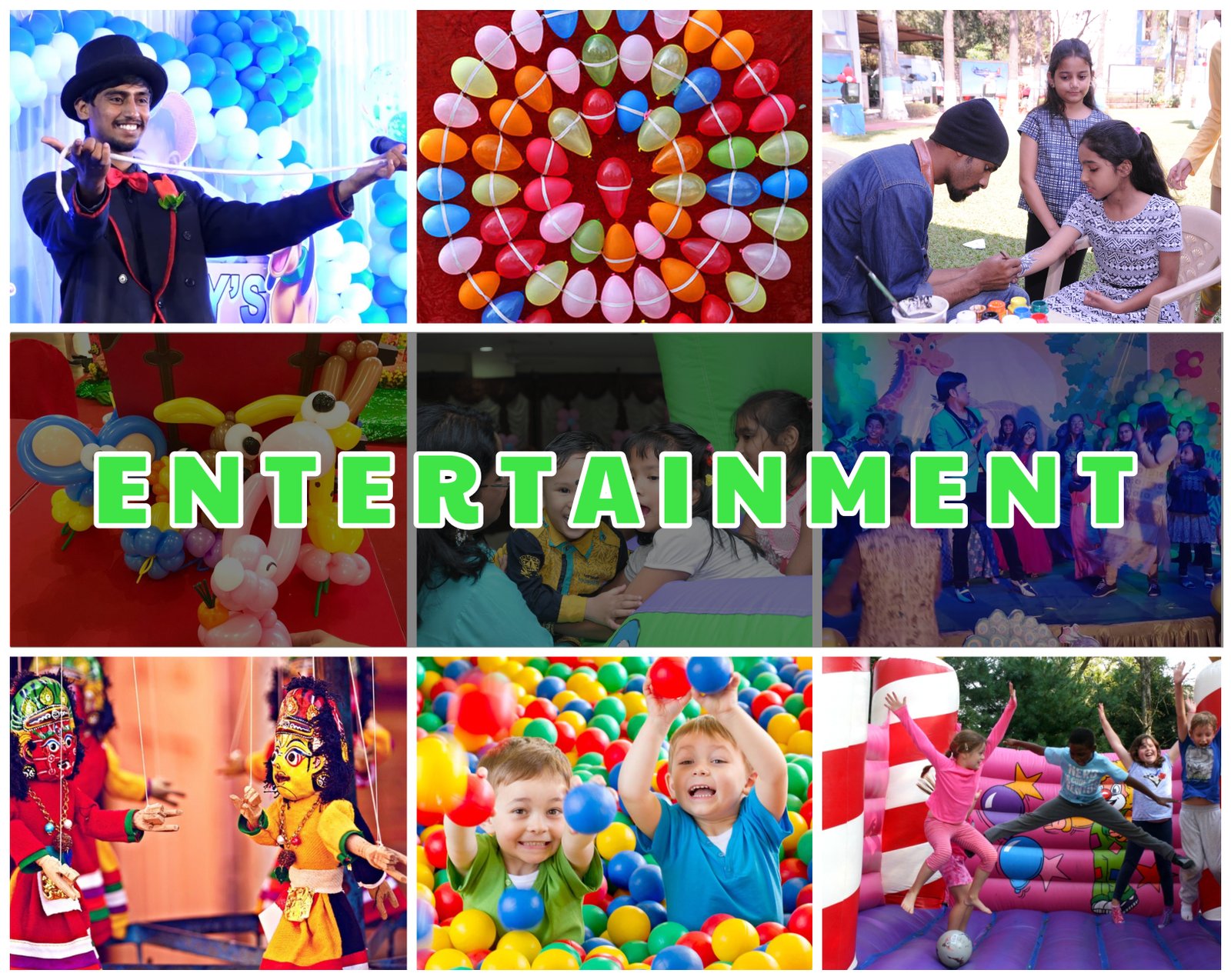 Birthday party entertainment services Bangalore