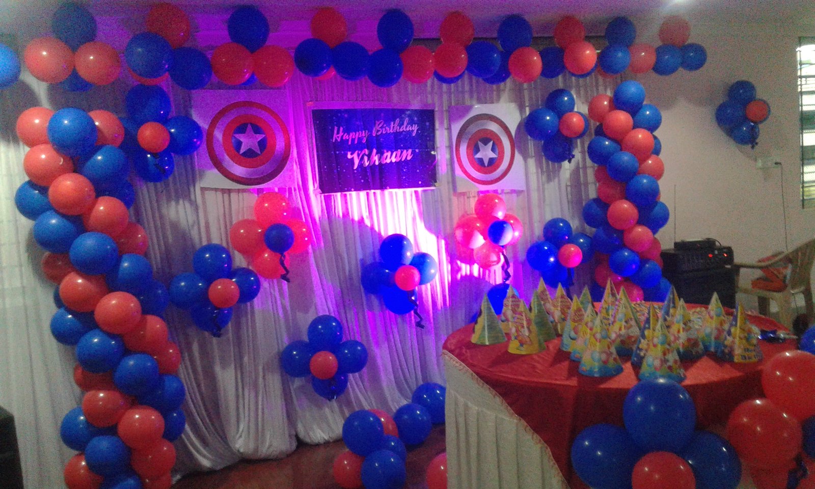 birthday party captain america theme