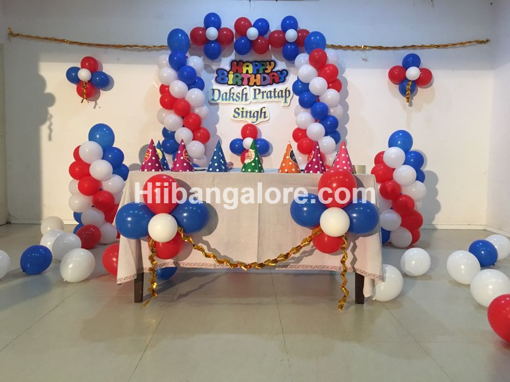 Simple Birthday event balloon decorators Bangalore