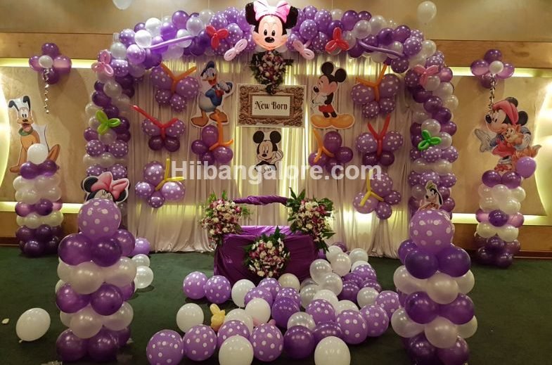 Mickey mouse theme birthday balloon decorators Bangalore