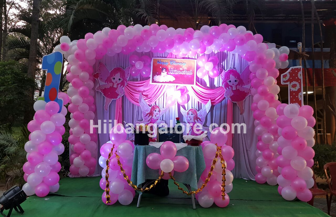 Fairy tale birthday party balloon decorators Bangalore