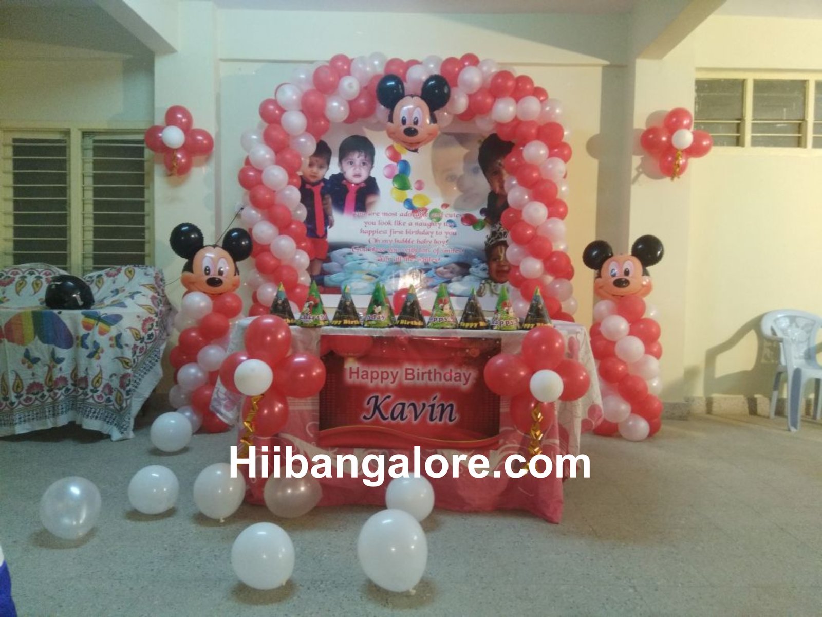 Mickey mouse simple balloon decorators at home Bangalore