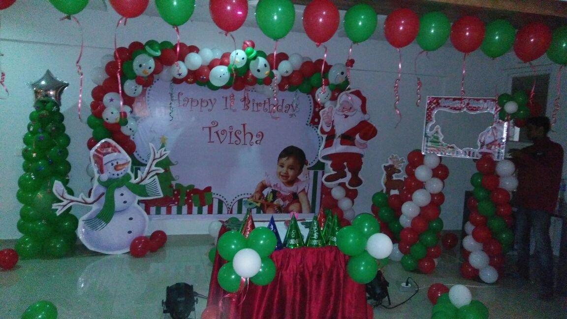 merry christmas theme birthday decoration