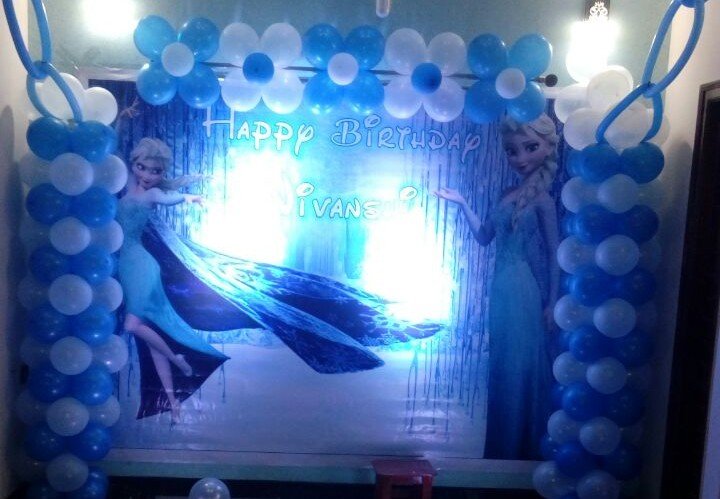 frozen theme birthday decoration