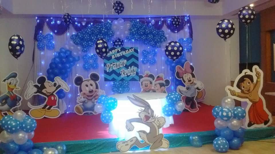 Disney theme Birthday party balloon decorators Bangalore