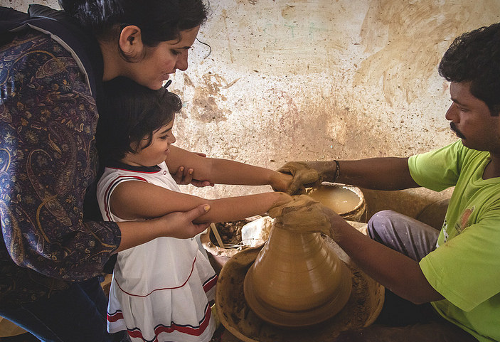Pottery making artist for kids Birthday party Bangalore