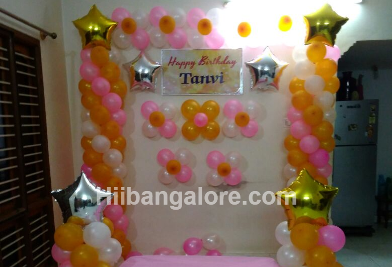 Stars theme balloon decorators Bangalore