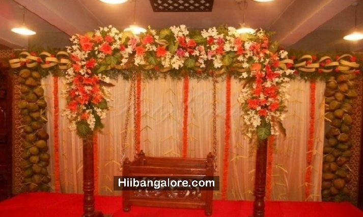 Traditional cradle ceremony decoration Bnagalore