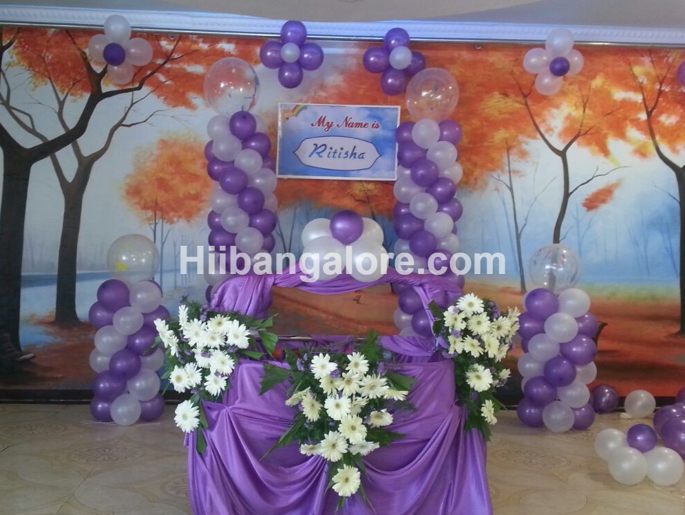 naming ceremony baloon decoration