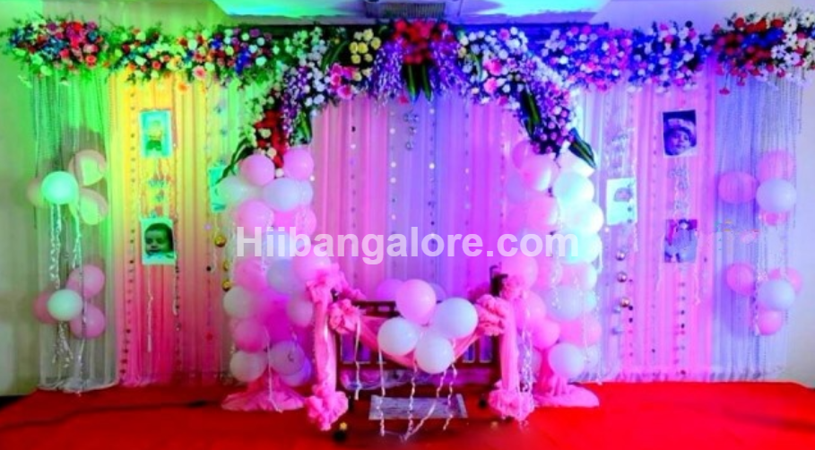 girl baby naming ceremony decoration bangalore