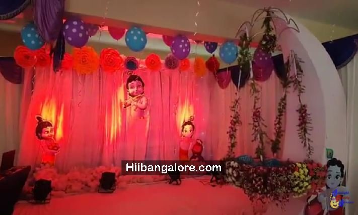 Little krishna theme naming ceremony Bangalore