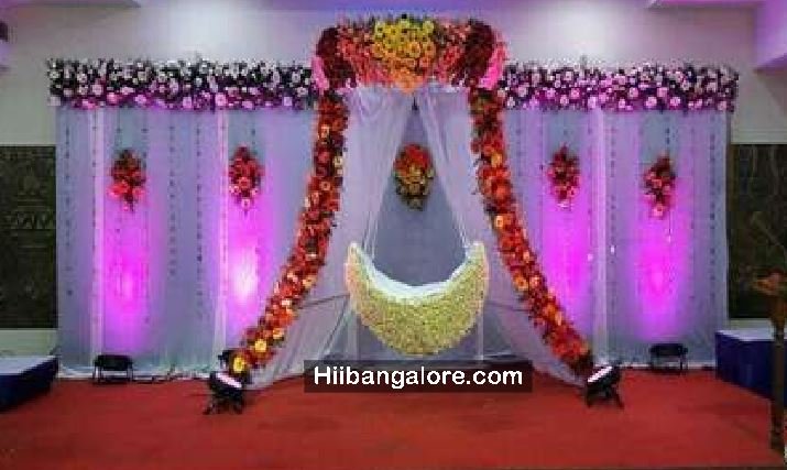 moon theme cradle decoration Bnagalore