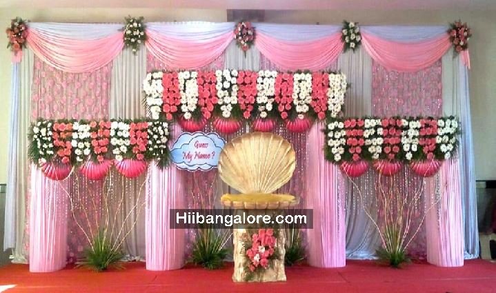 Shell theme cdrale ceremony decoration
