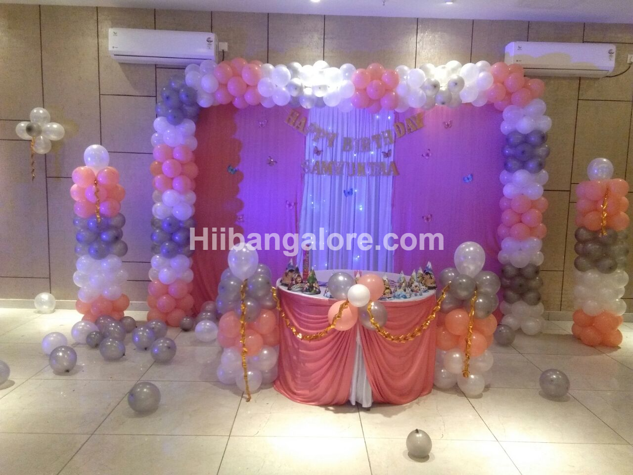 baby girl balloon decoration bangalore