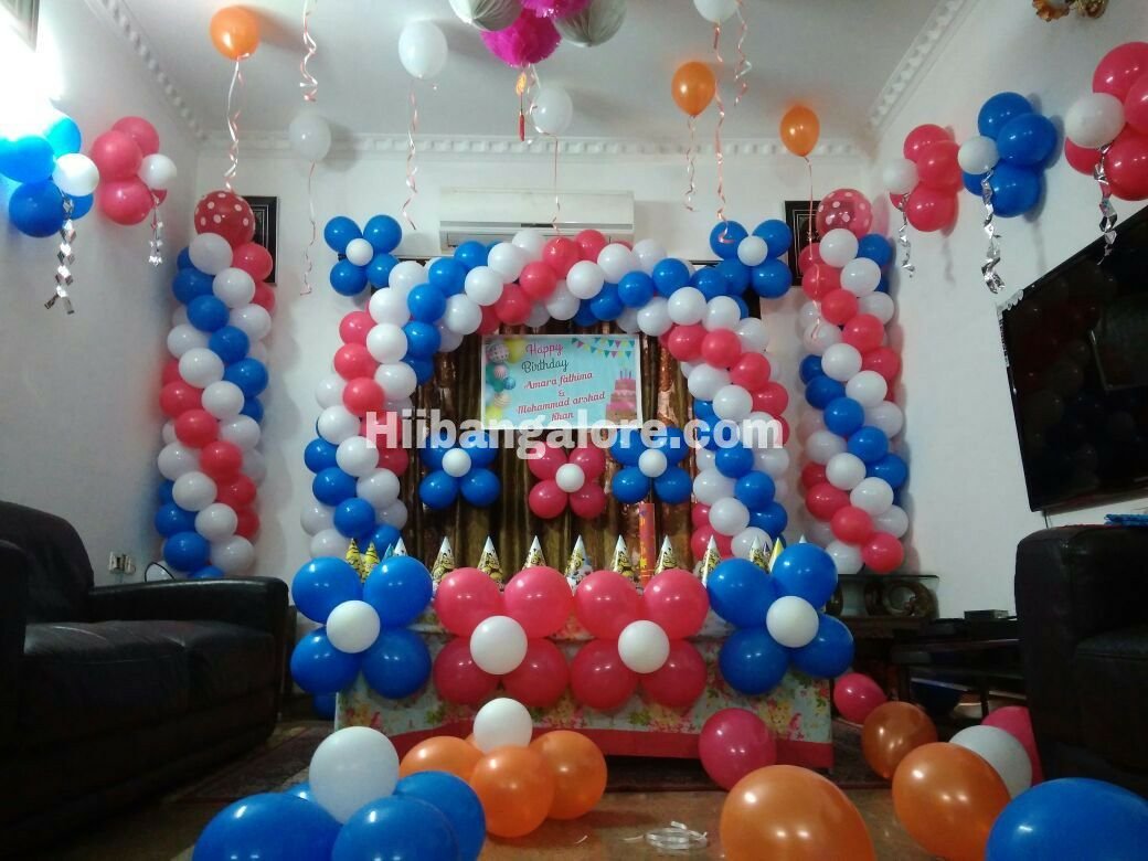 Birthday party balloon decoration bangalre