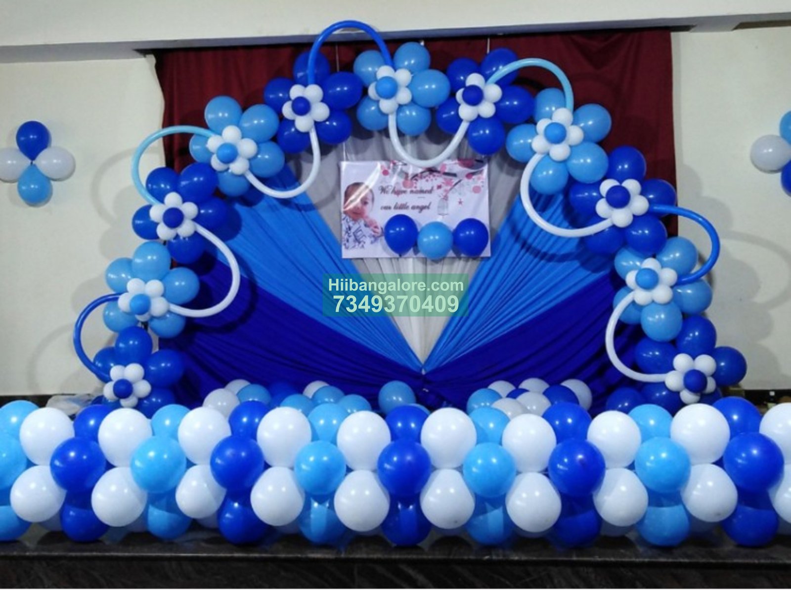 Flower arc theme naming ceremony decoration Bangalore