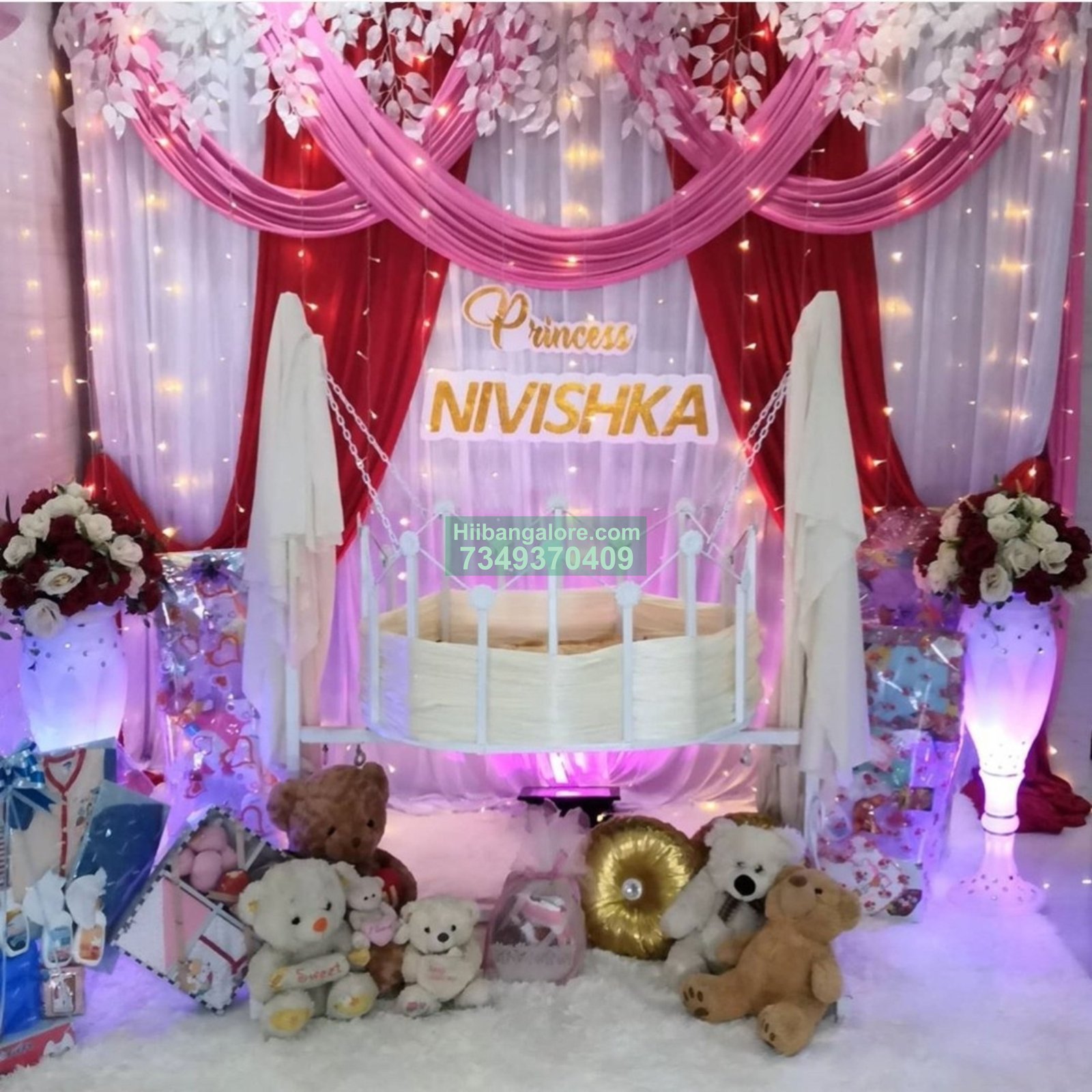 Princess theme naming ceremony Bangalore