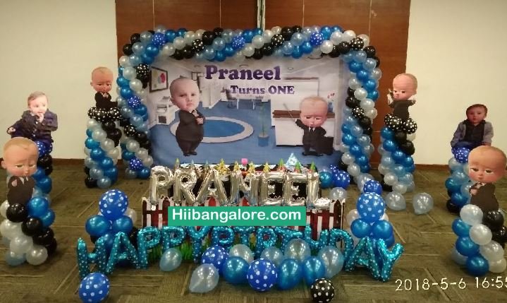 2d Boss baby birthday party theme decorators Bangalore