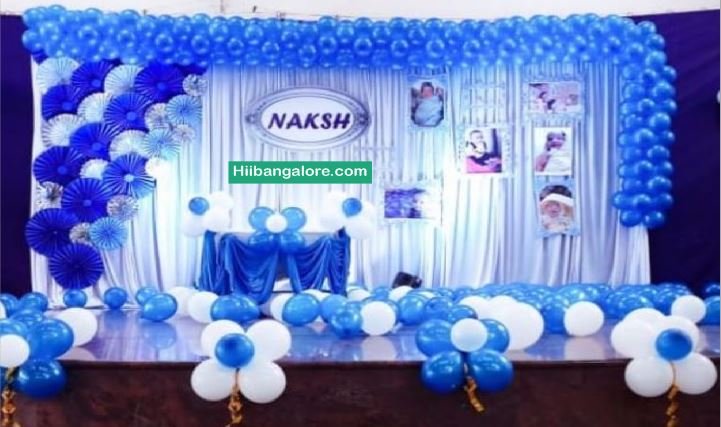 Boy theme premium birthday party balloon decorators Bangalore