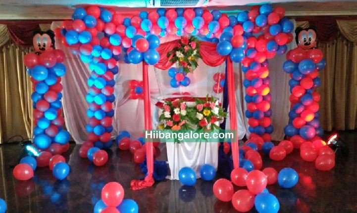 Naming ceremony balloon decoration Bangalore