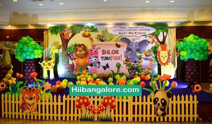 Premium jungle theme birthday party decorators Bangalore