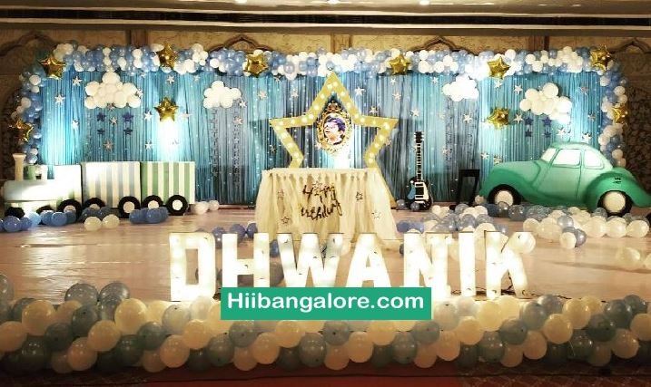 Retro star theme premium birthday party decorators Bangalore