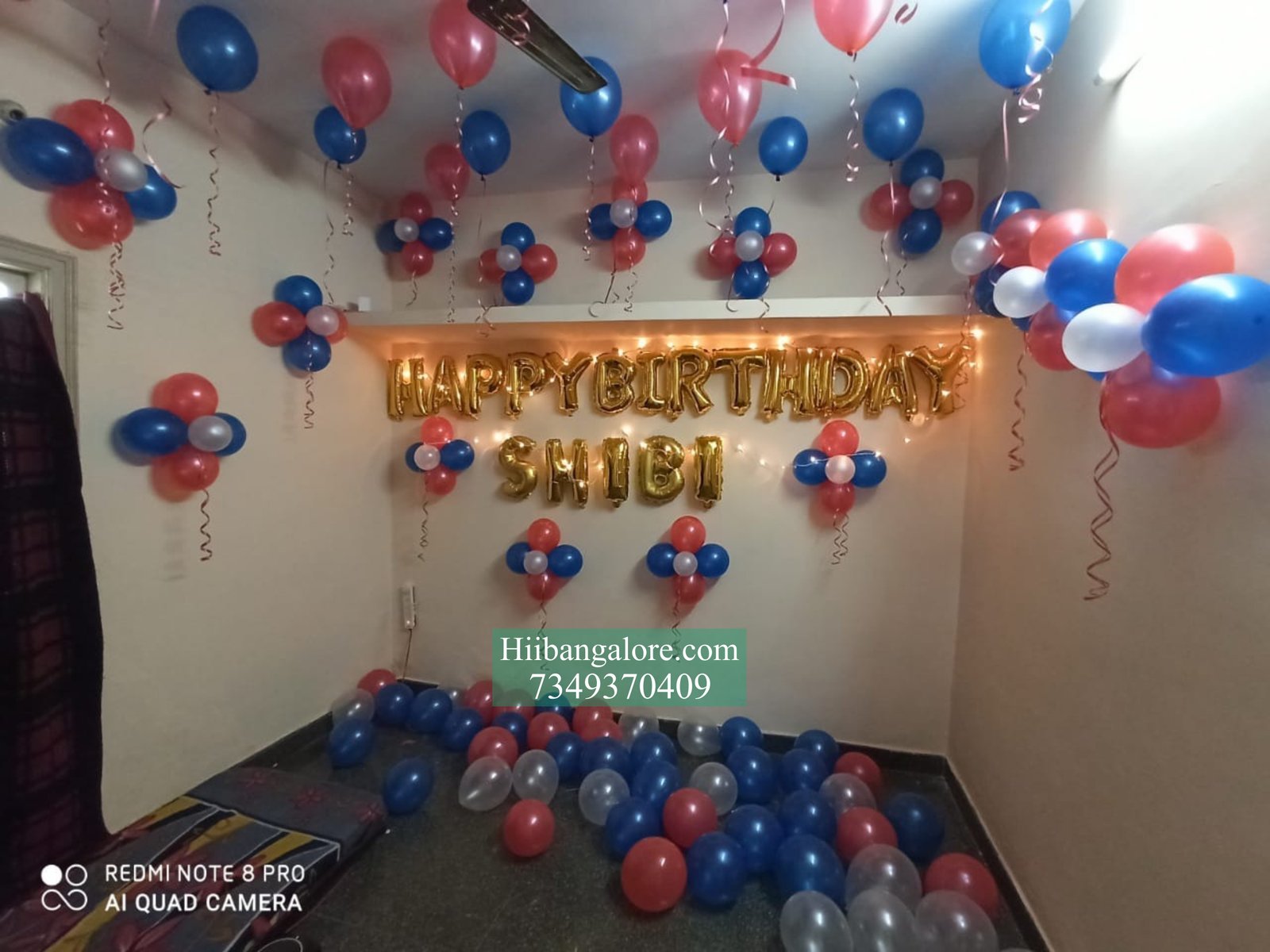 Surprise birthday decoration for girlfriend at home Bangalore