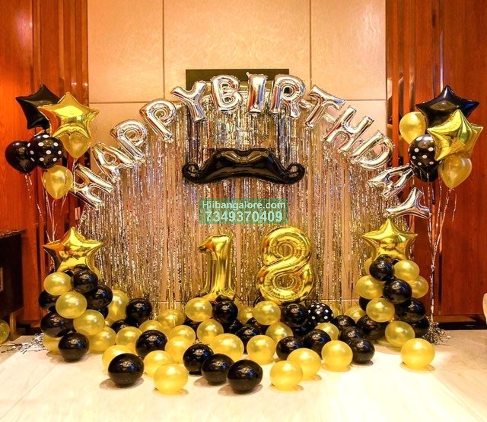 golden 18th birthday decoration bangalore Bangalore