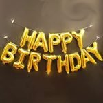 foil balloons for birthday party at home