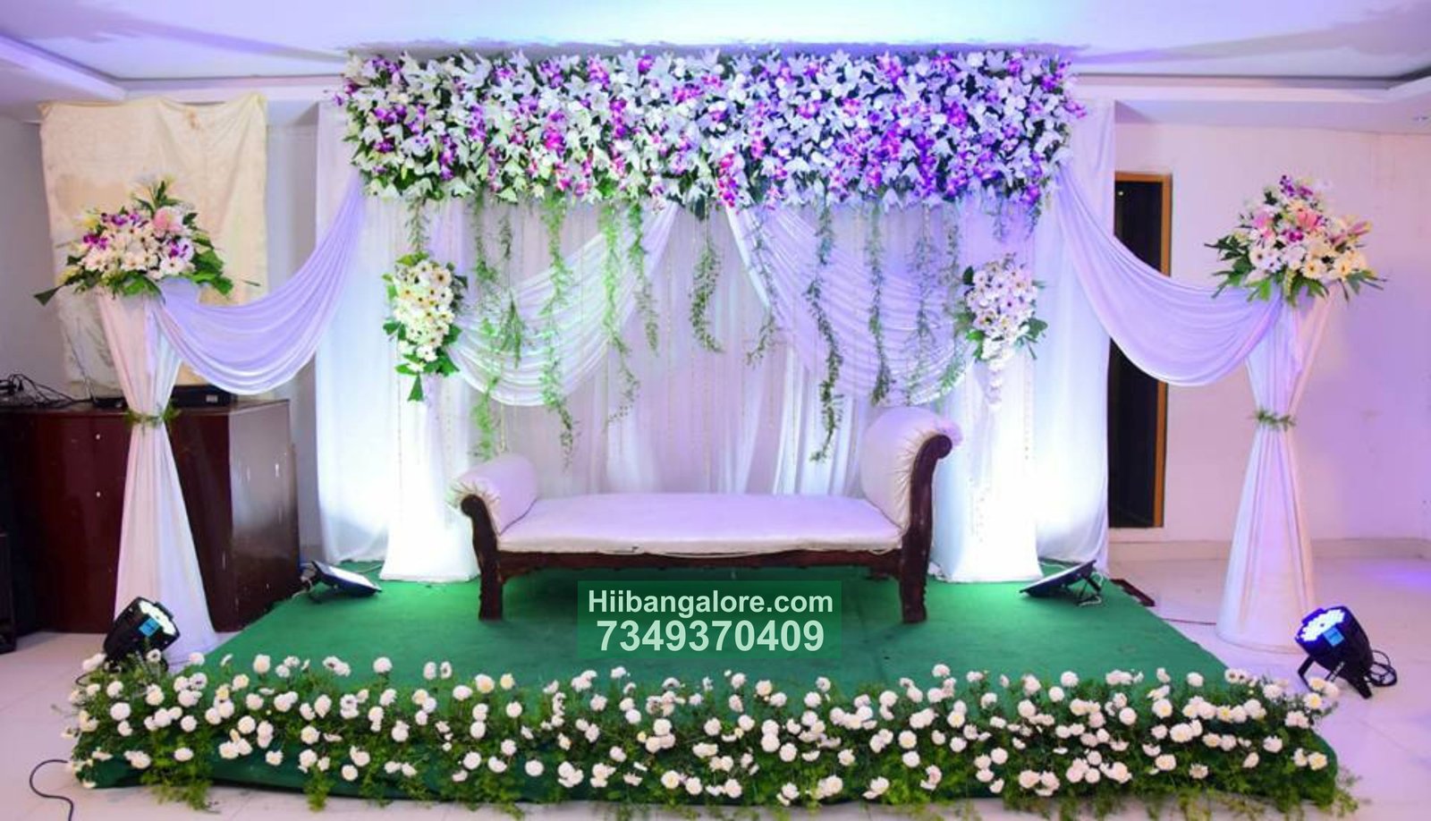 orchid flower decoration for engagement Bangalore
