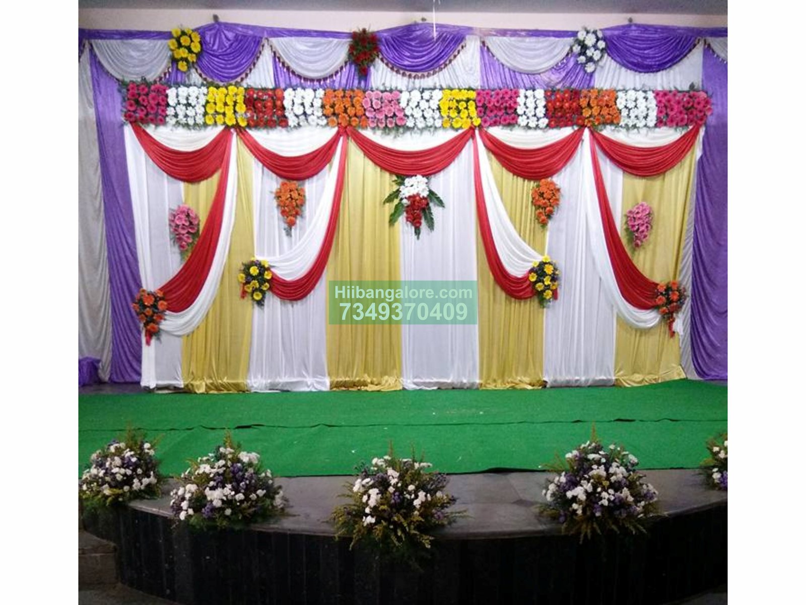 traditional flower decoration for engagement Bangalore