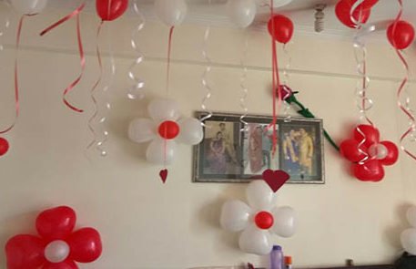 balloon bunches at home