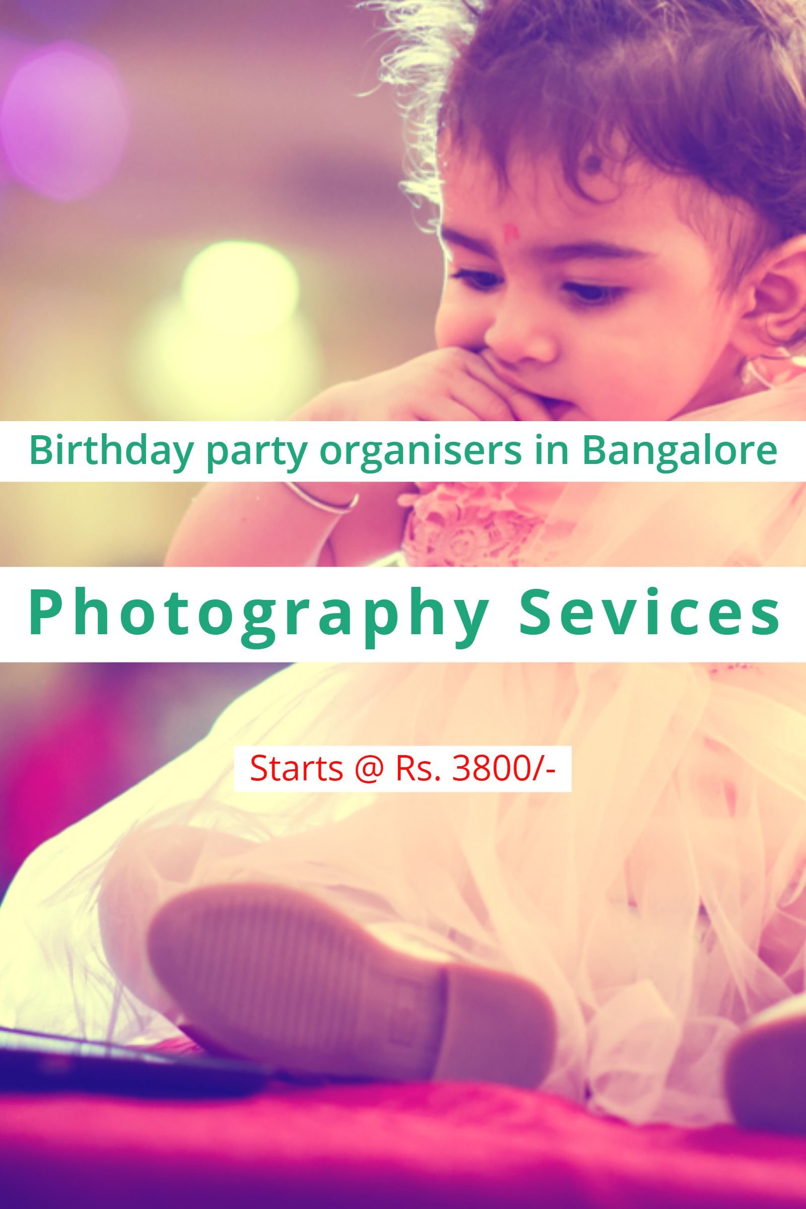 Kids birthday party photography services in Bangalore