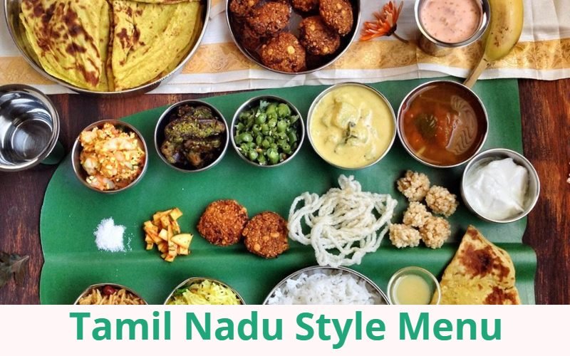 Tamil Nadu style catering menu Bangalore