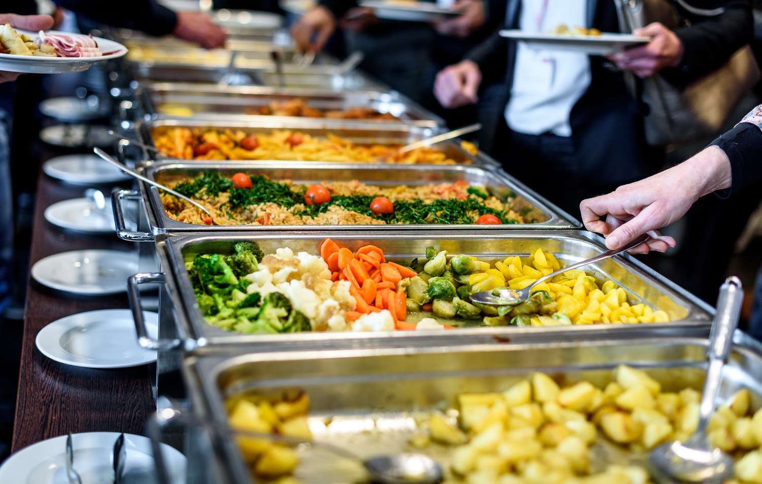 Veg buffet for housewarming
