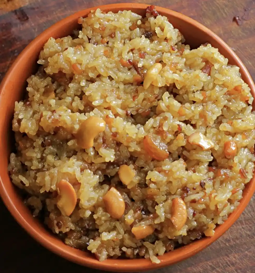 Chakkara pongali sweet in Andhra style catering Bangalore