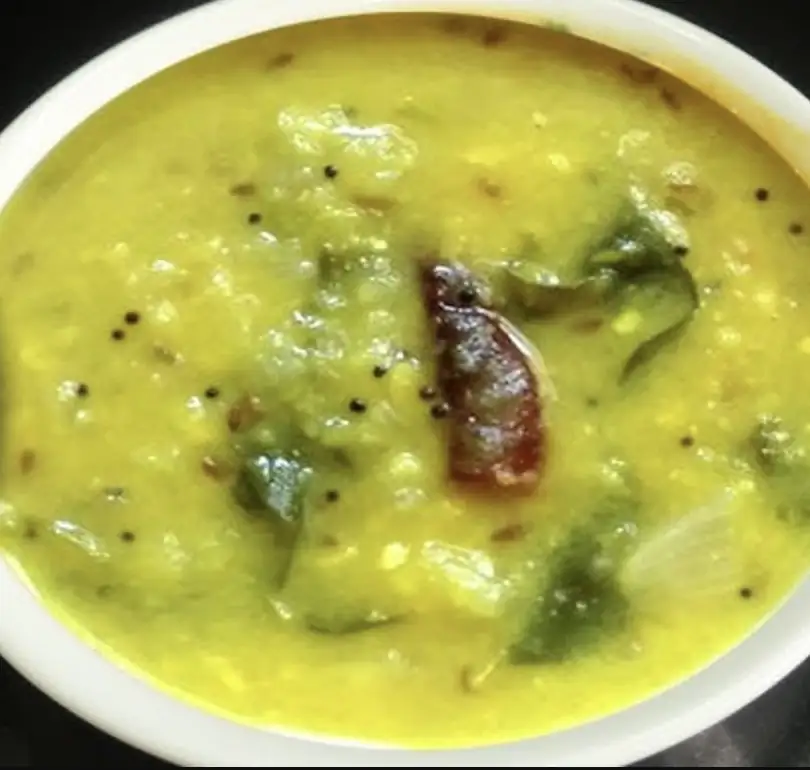 Mamidikaya pappu prepared in Andhra style catering services in Bangalore