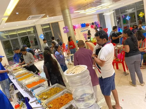 Andhra style vegetarian dinner buffet catering services in Bangalore