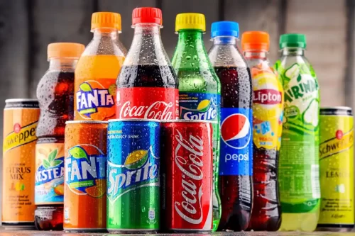 Soft drinks and beverages counter setup for Andhra style catering in Bangalore