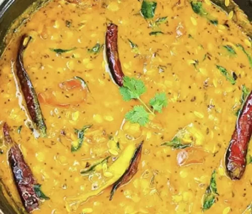 Dosakaya pappu cooked in Andhra style for catering services in Bangalore