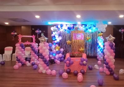 Cradle ceremony balloon decorations Bangalore
