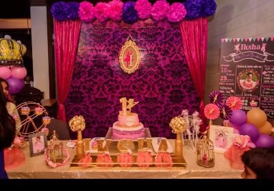 Girl baby birthday party decor Bangalore