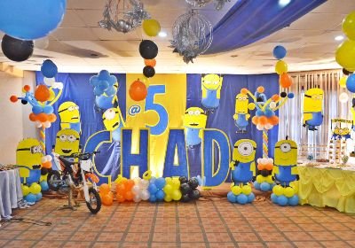 Minions themed birthday event organiser Bangalore