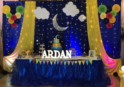 Moon light theme birthday planners Bangalore